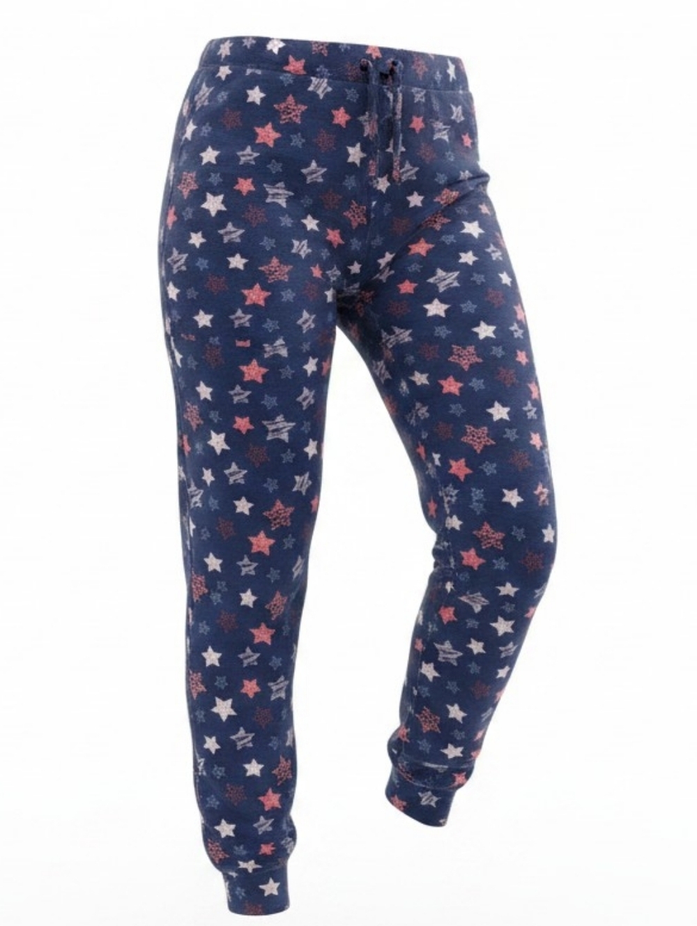 Women’s Star Print (Pajama) Pants Navy Red White Patriotic Lounge Sz.XXL